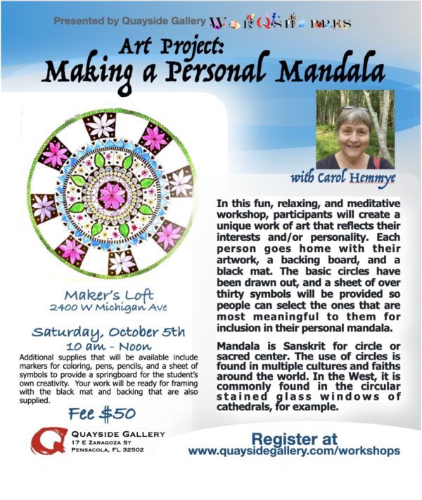 Making a Personal Mandala Workshop 2024