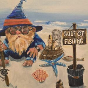 Gulf of Fishing 20x20 acrylic @0.5x