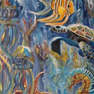 Under the Sea, 30x24 acrylic @0.5x